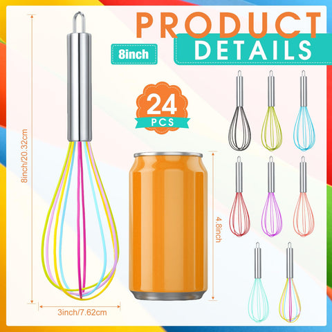 Domensi whisk with a non-scratch stainless steel core protects non-stick cookware.