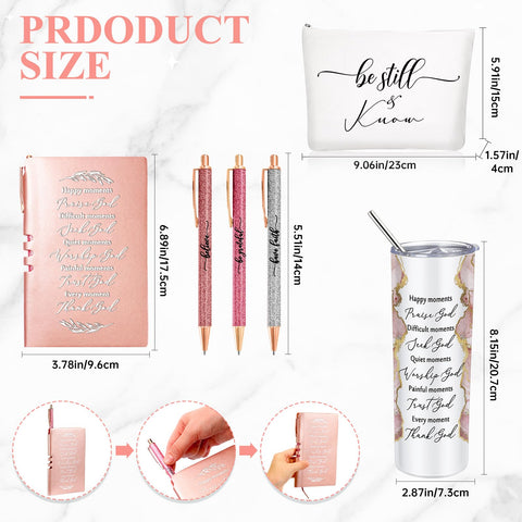 Domensi pink straw brush accessory included with the tumbler.