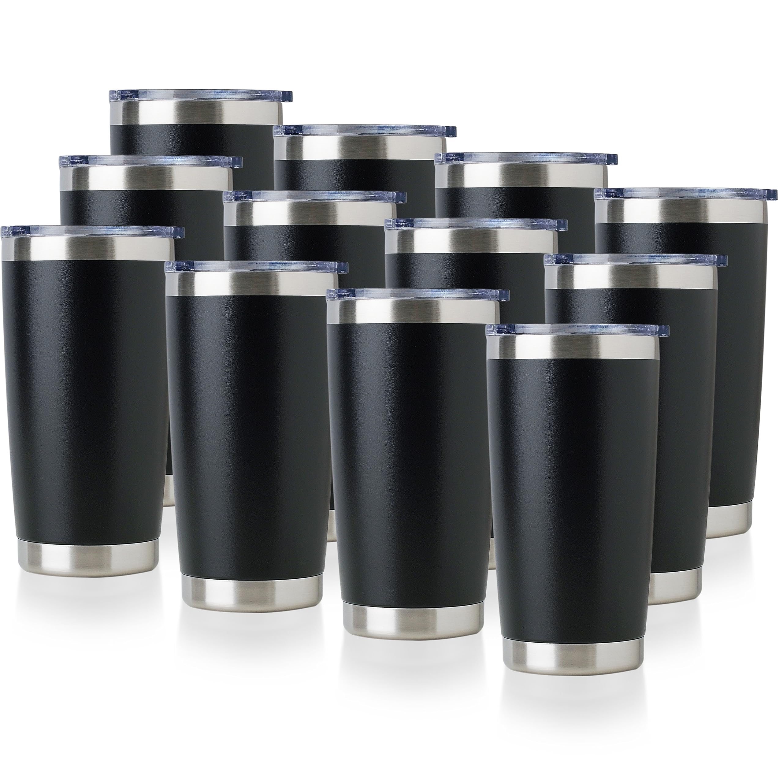 DOMICARE 20oz tumbler with clear lid for on-the-go monitoring of beverages