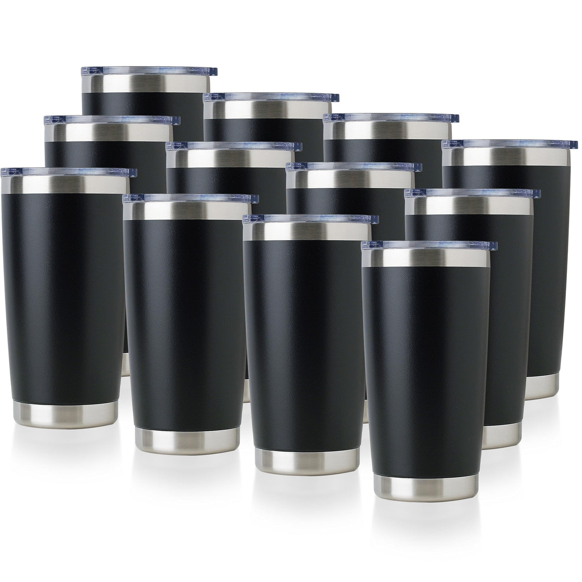 DOMICARE 20oz tumbler with clear lid for on-the-go monitoring of beverages