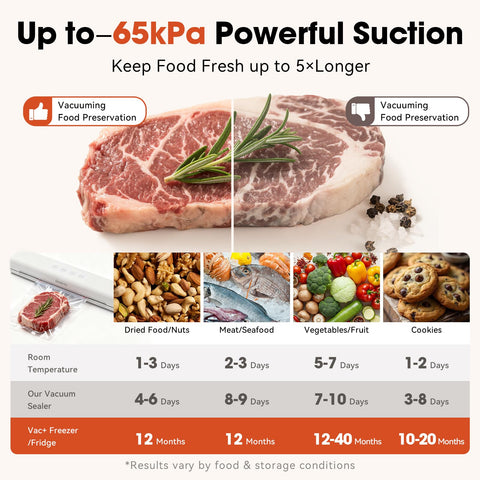 DOMIVIO sealer kit includes 20 BPA-free bags ready to use for immediate storage.