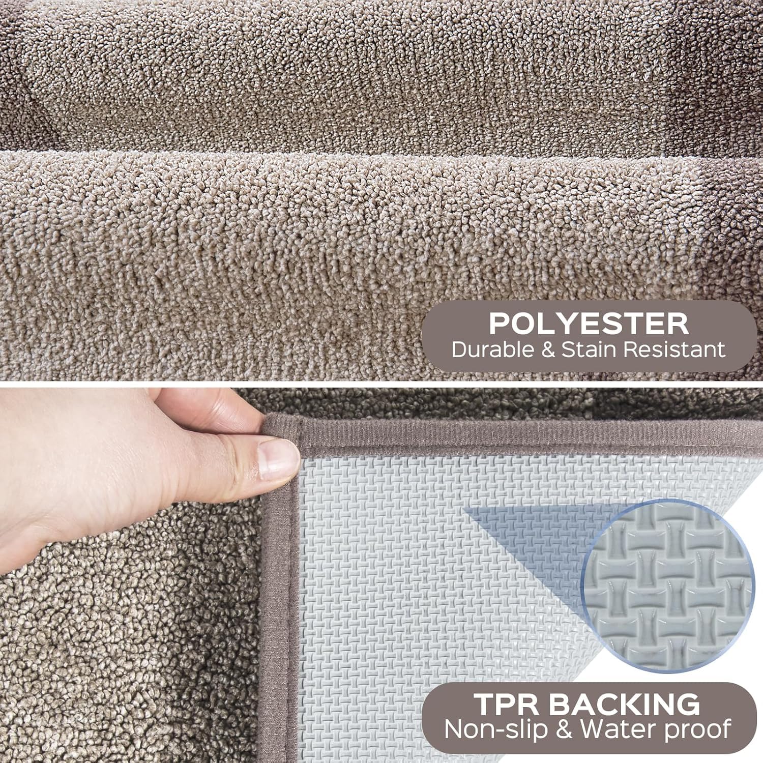 DOMUSTEX absorbent polyester microfibers catch spills quickly in busy kitchens.