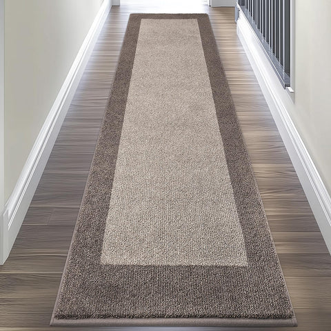 DOMUSTEX machine-washable kitchen rug 24x96 offers comfort and easy care.