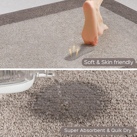 DOMUSTEX non-slip kitchen mat with waterproof backing for safer daily use.