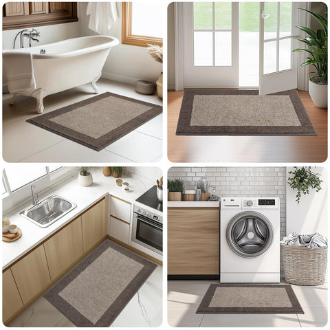 DOMUSTEX soft-touch rug combines comfort with durability for kitchen and hallways.