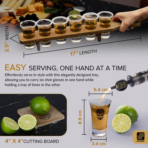 Don Paragone gift box tequila set, ideal for gifting