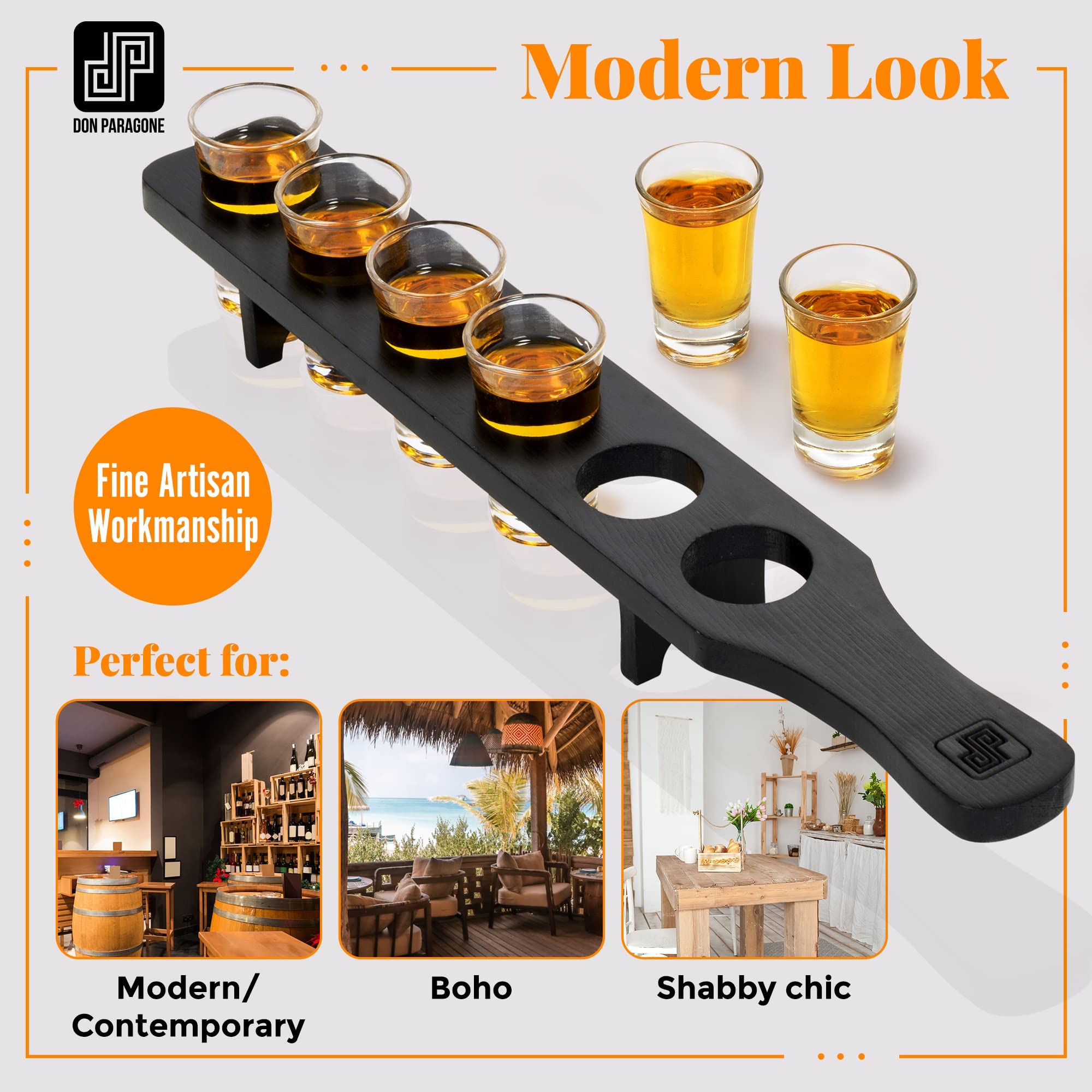 Don Paragone tequila shot setup is ideal for parties and gatherings.