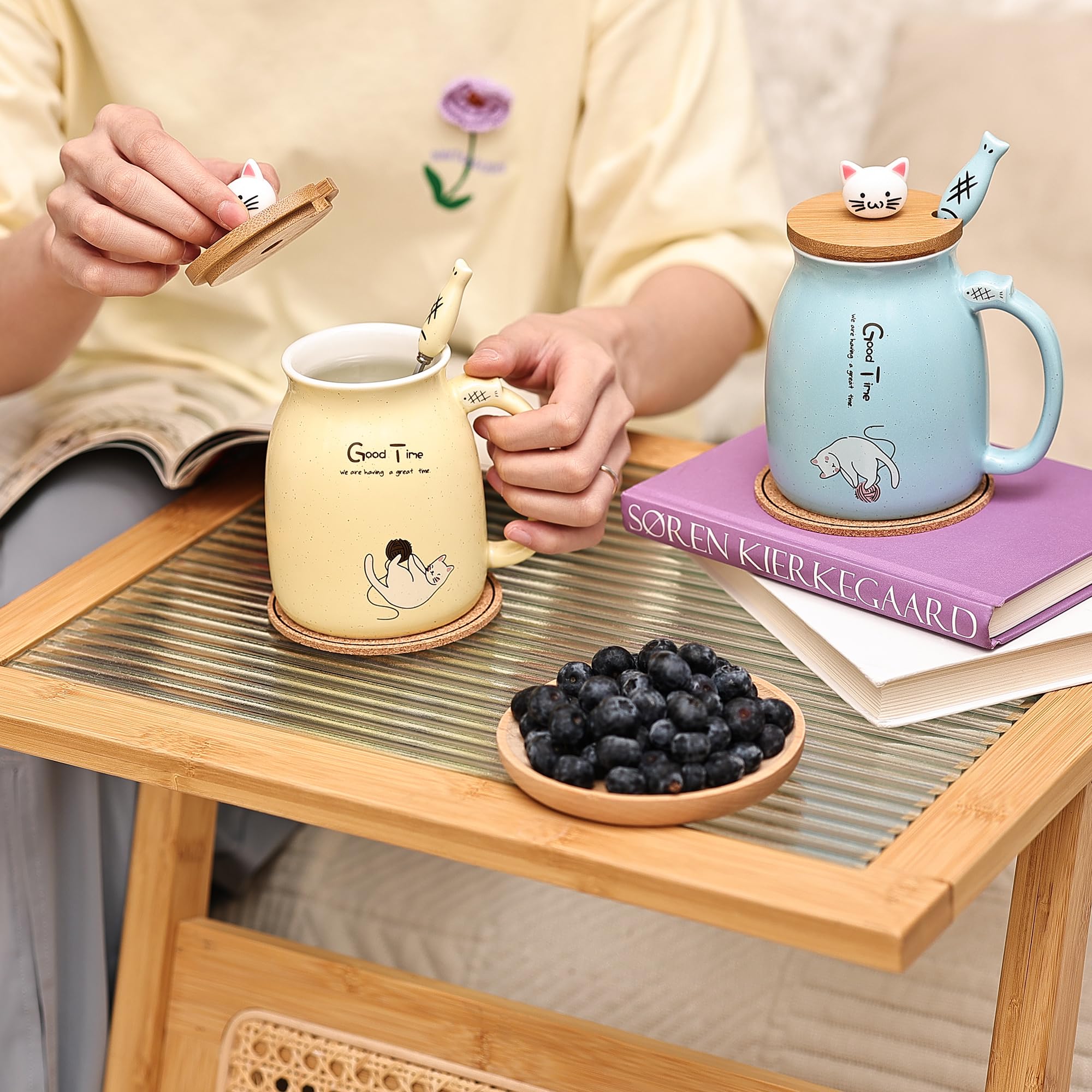 DONGSHANGIFT 15oz mugs are ideal for coffee, tea, or cocoa