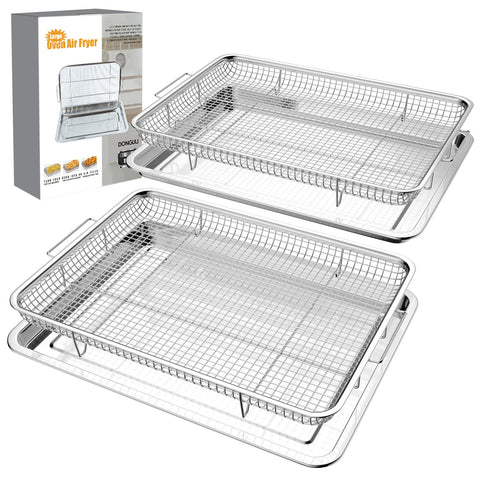 DONGULI air fryer basket for ovens with extra-large capacity for family meals