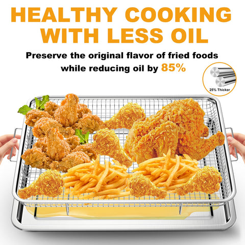 DONGULI oven tray compatible with air fryer function for even browning
