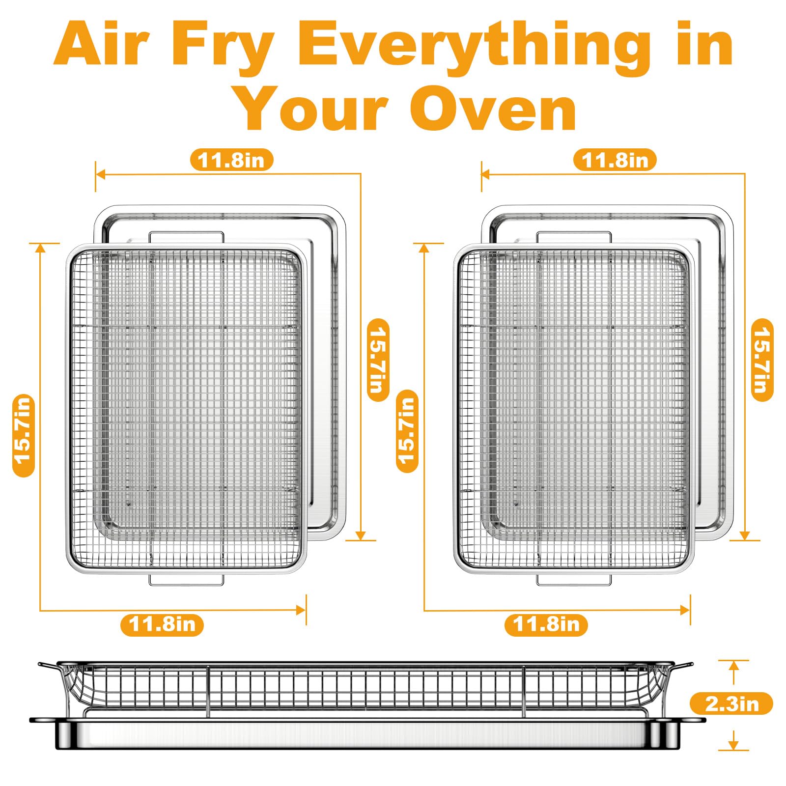 DONGULI mesh-design basket promoting 360-degree heat circulation for crispy results