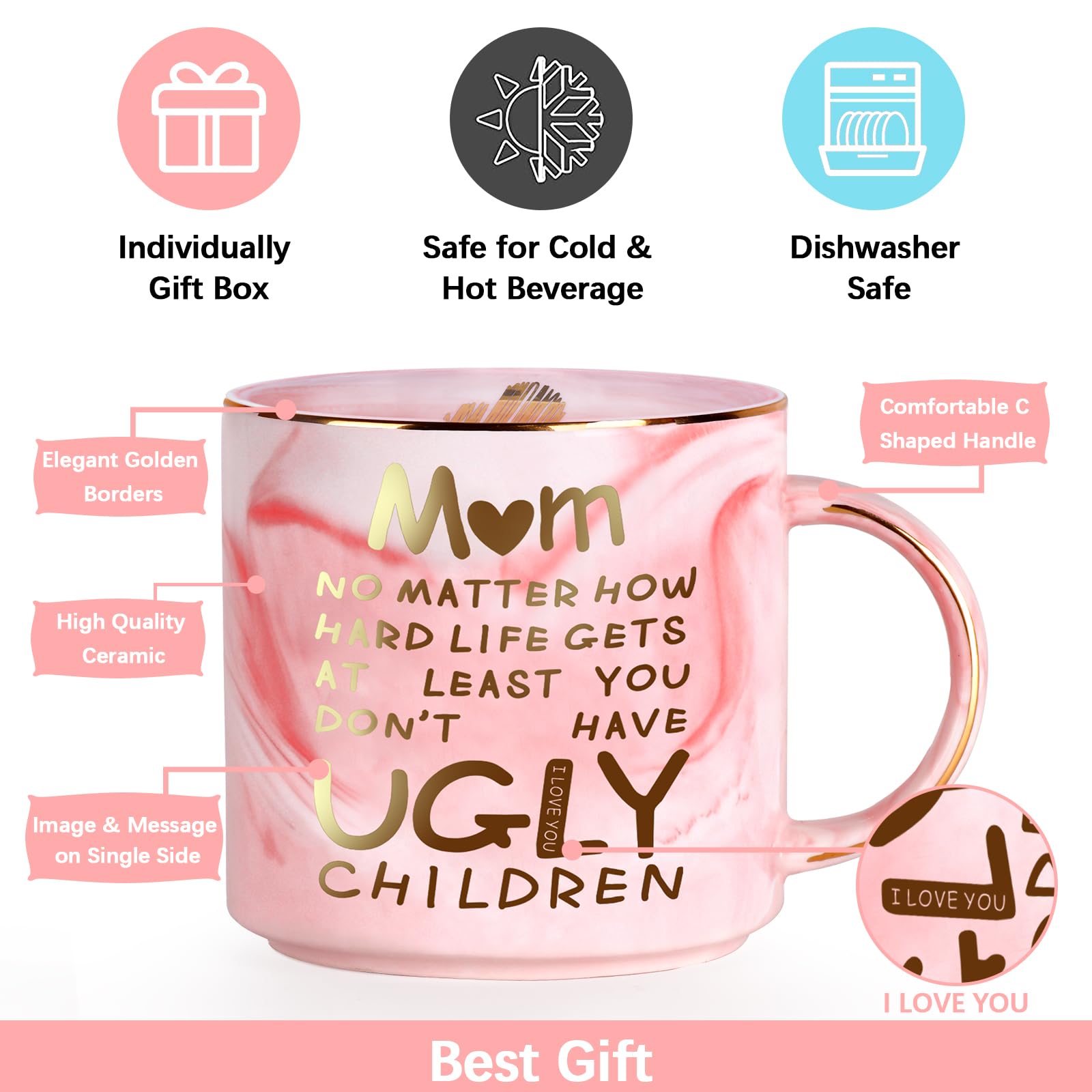 Donse versatile 12oz mug suits hot or cold beverages