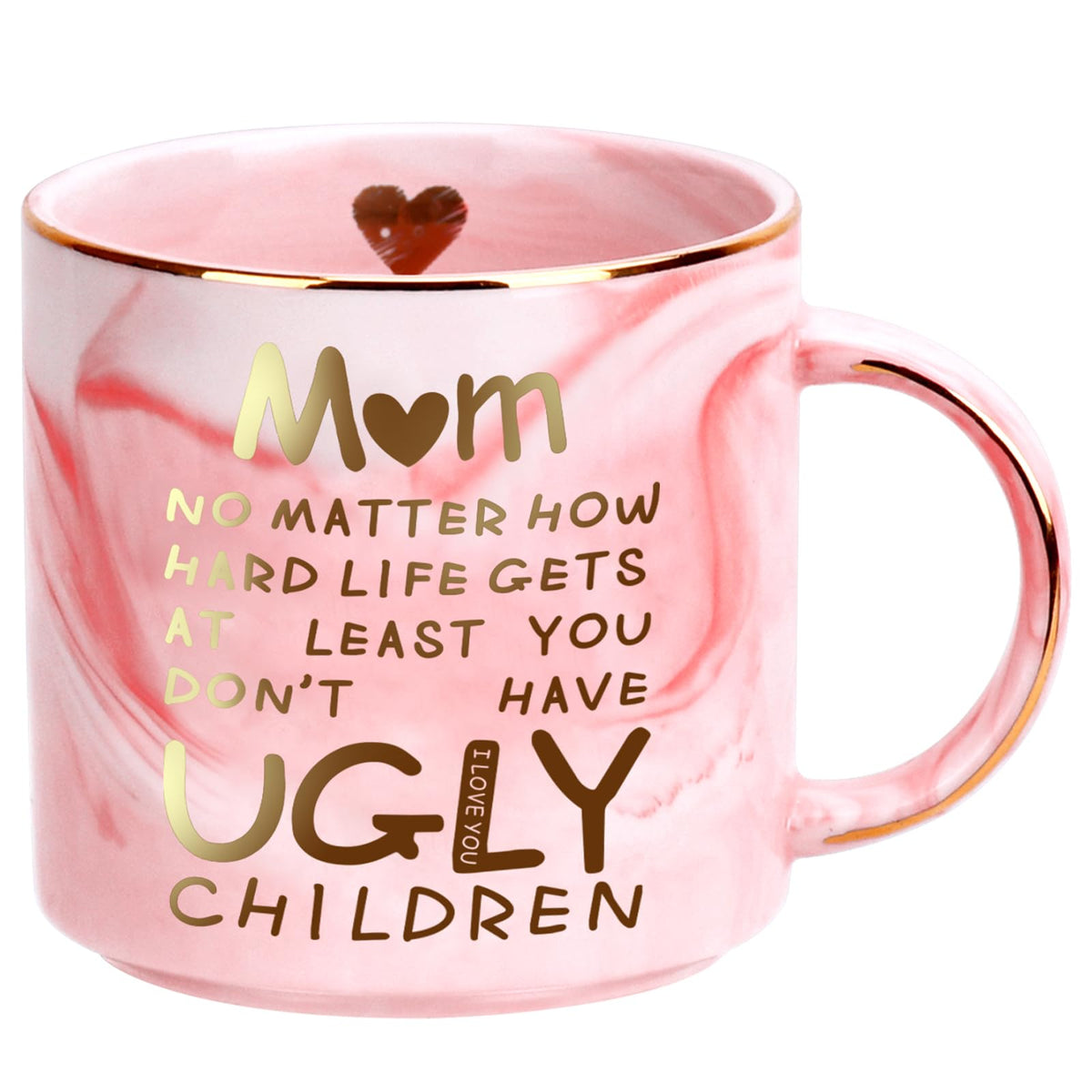 Donse 12oz mug with golden text for heartfelt gifting