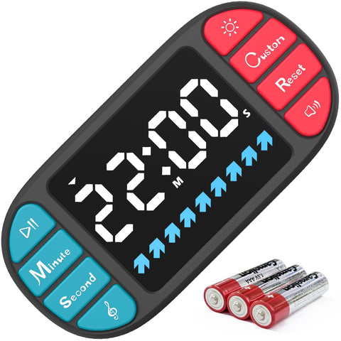 DOOMAY digital timer with a large LED display for clear kitchen visibility