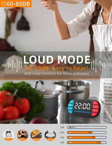 DOOMAY timer memory function to save favorite presets for quick start