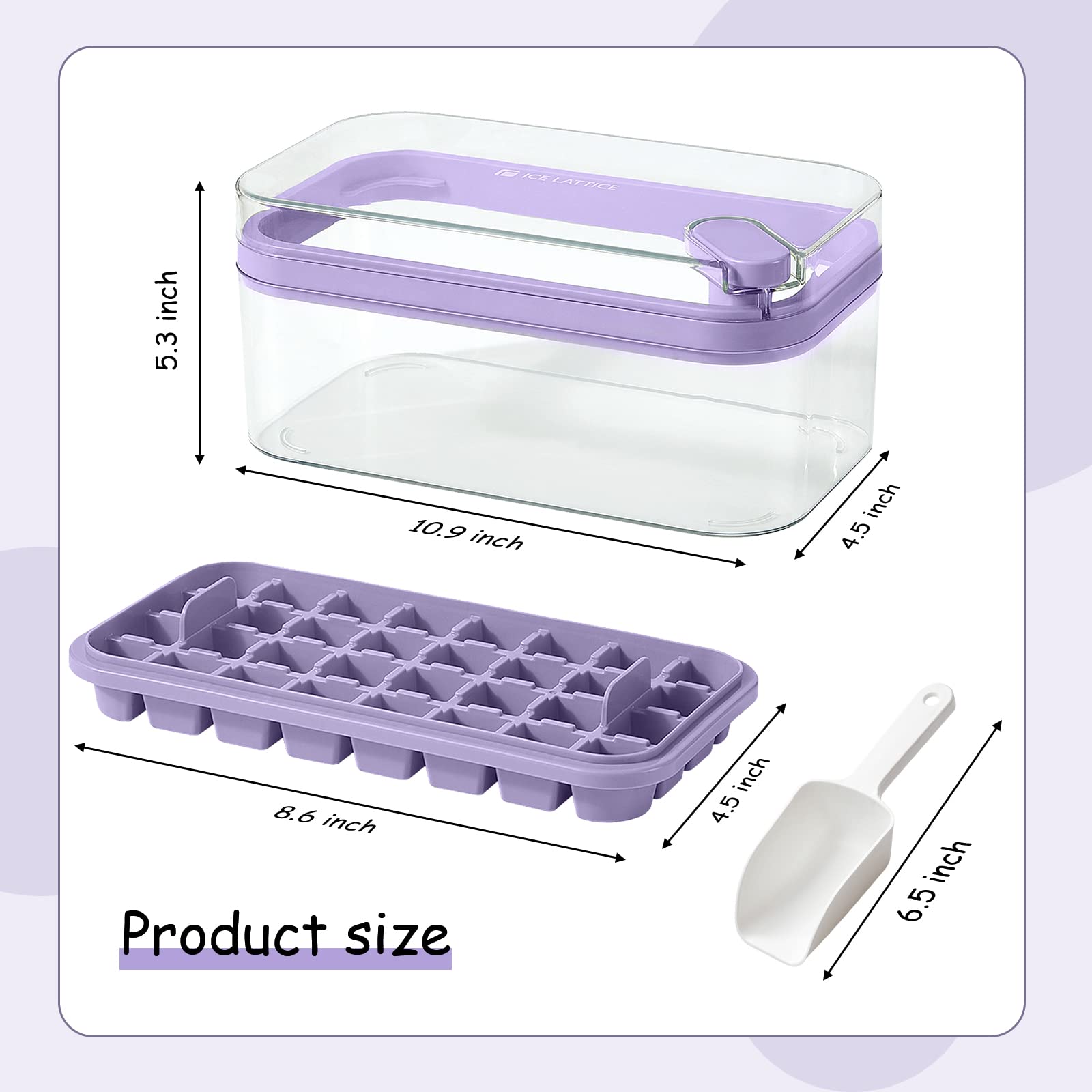 Doonly food-grade ABS/PP tray ensures safe freezing for beverages and snacks.