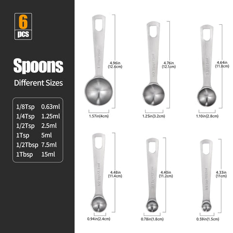 Doosu 18/8 stainless steel spoons resist rust for daily use.