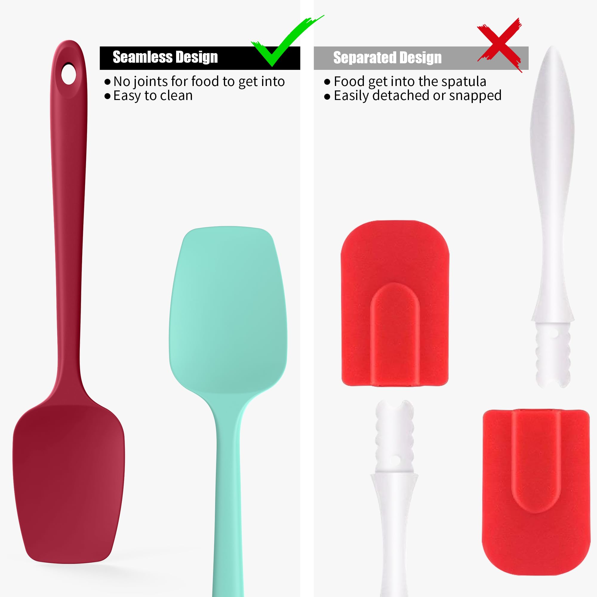 Doosu scratch-proof silicone stays non-stick-friendly after repeated use.
