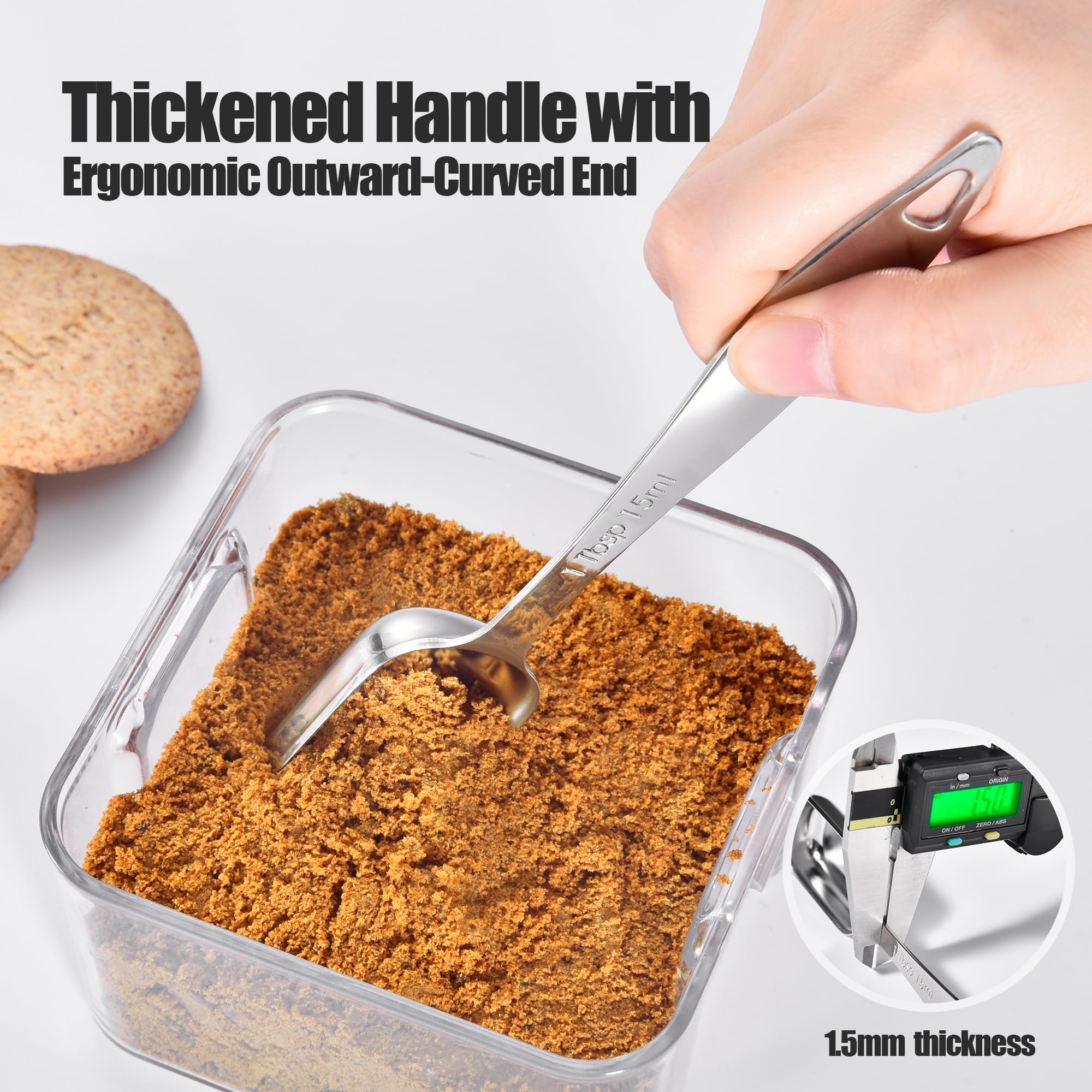 Doosu engraved US and ML marks ensure accurate measuring.