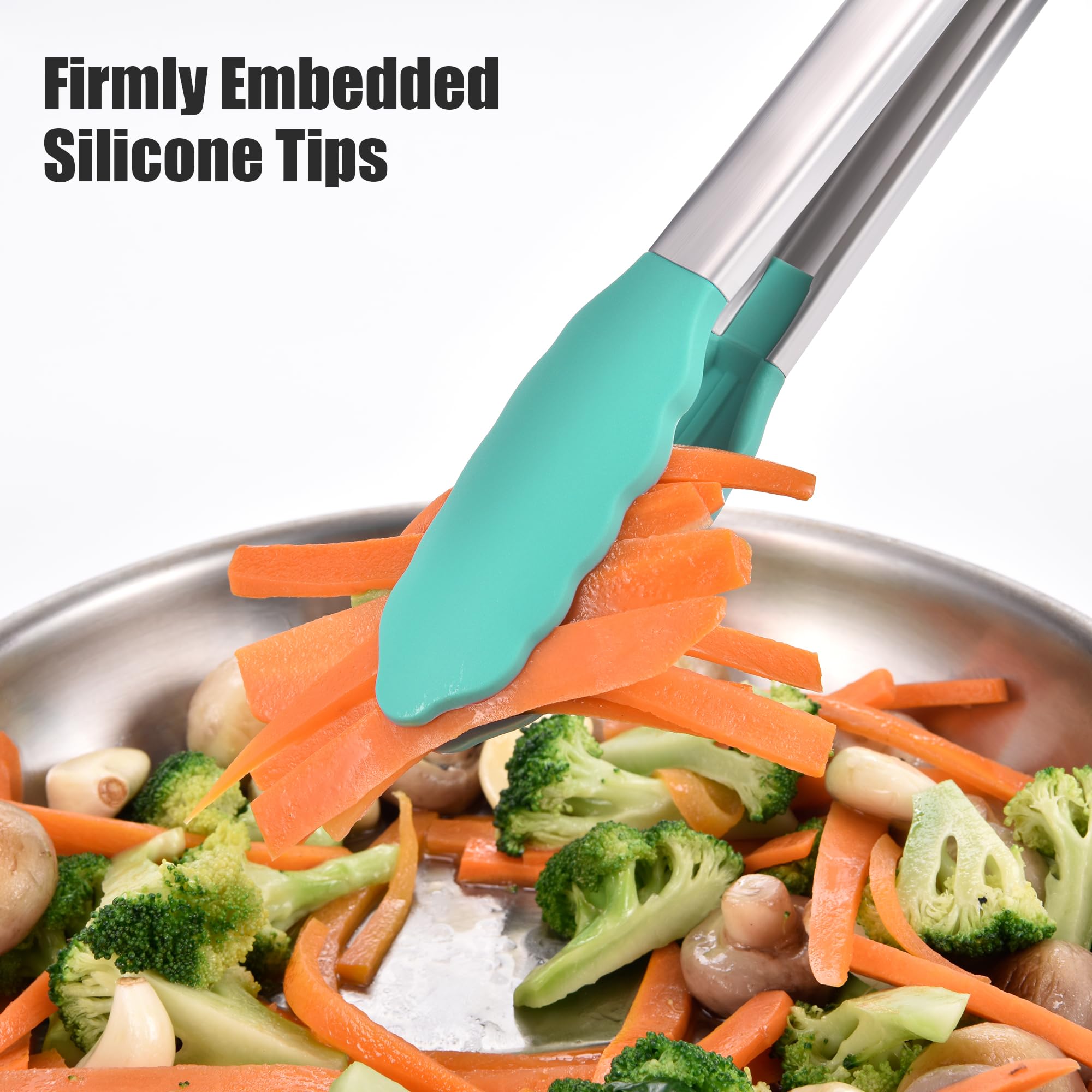 Ring-lock closure keeps Doosu tongs securely closed for storage.