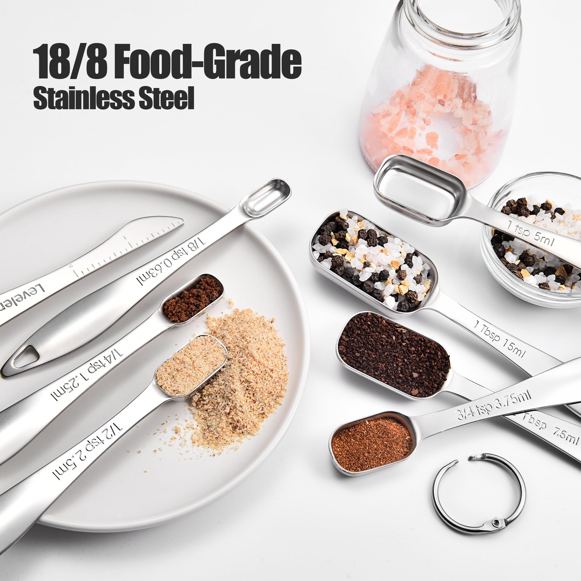 Doosu long-handle spoons provide a secure grip during scooping.