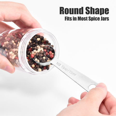 Doosu measuring spoons with smooth edges reduce risk of cuts while cooking.