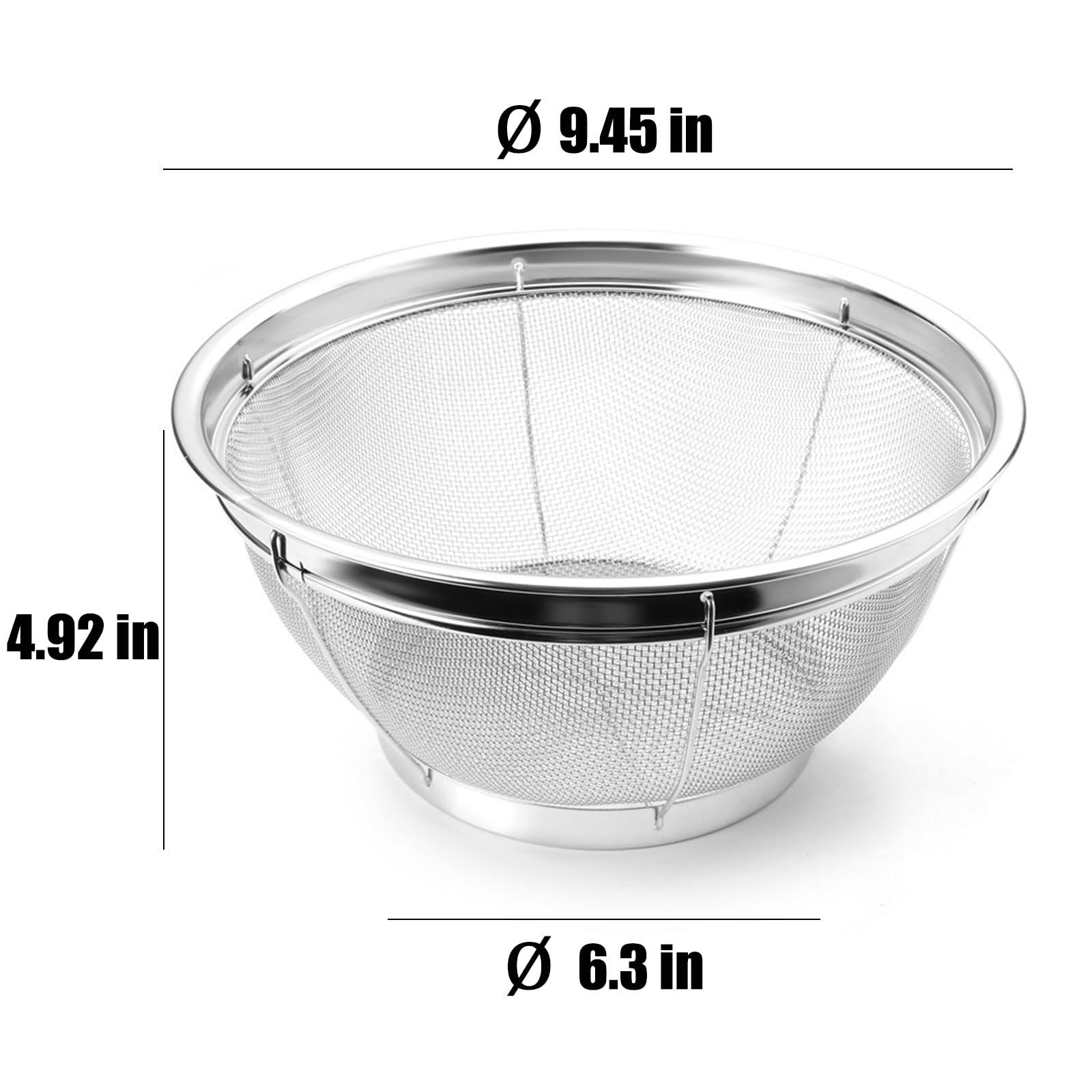 DOPMEP fine mesh strainer fruits for gentle rinsing and thorough cleaning