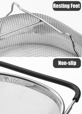 DOPMEP hands-free design lets you rest over the sink while draining.