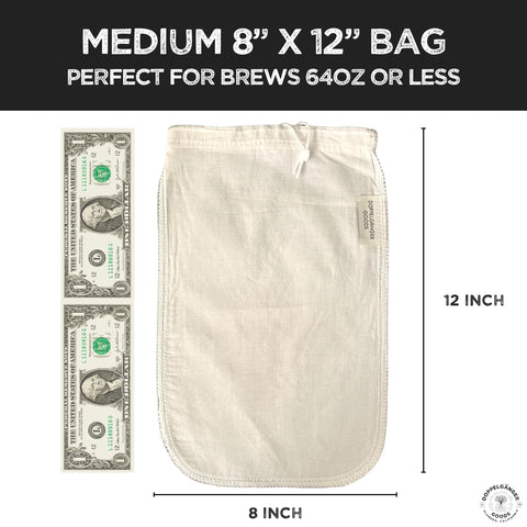 Doppeltree cold brew bag can be rinsed inside-out for effortless cleanup.
