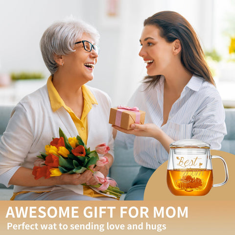 DOPUDO Best Mom Ever easy-clean glass for simple maintenance.