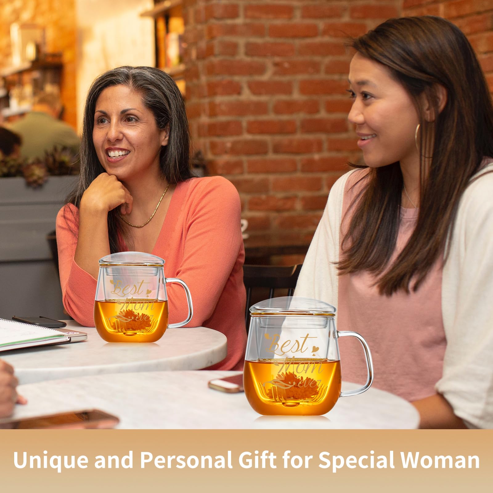 DOPUDO Best Mom Ever lead-free glass ensures safe sipping.