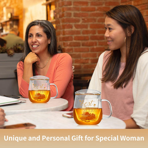 DOPUDO Best Mom Ever lead-free glass ensures safe sipping.