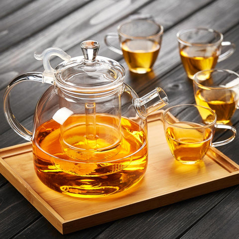 DOPUDO dishwasher-safe teapot simplifies cleaning after brewing.