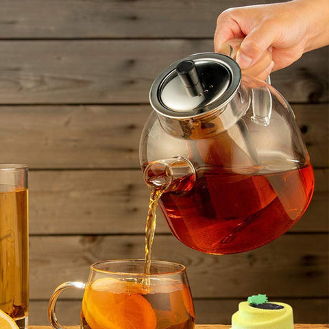 DOPUDO glass teapot with modern design for tea lovers