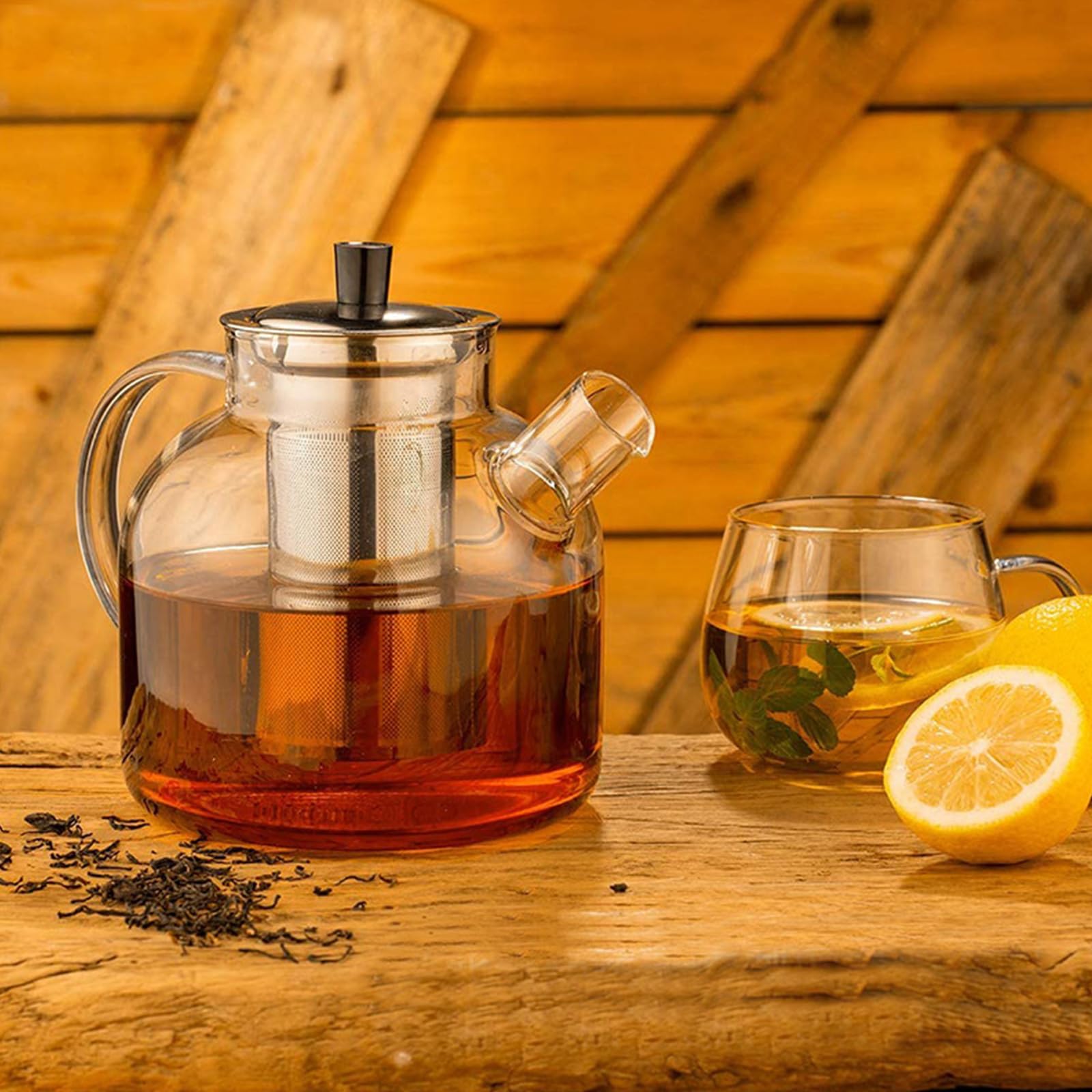DOPUDO microwave-safe teapot for convenient reheating