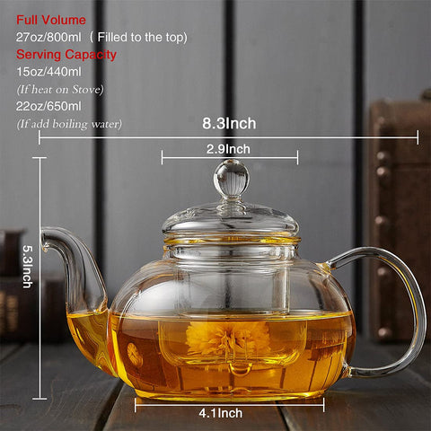 DOPUDO stovetop-safe teapot allows quick, versatile brewing on heat.