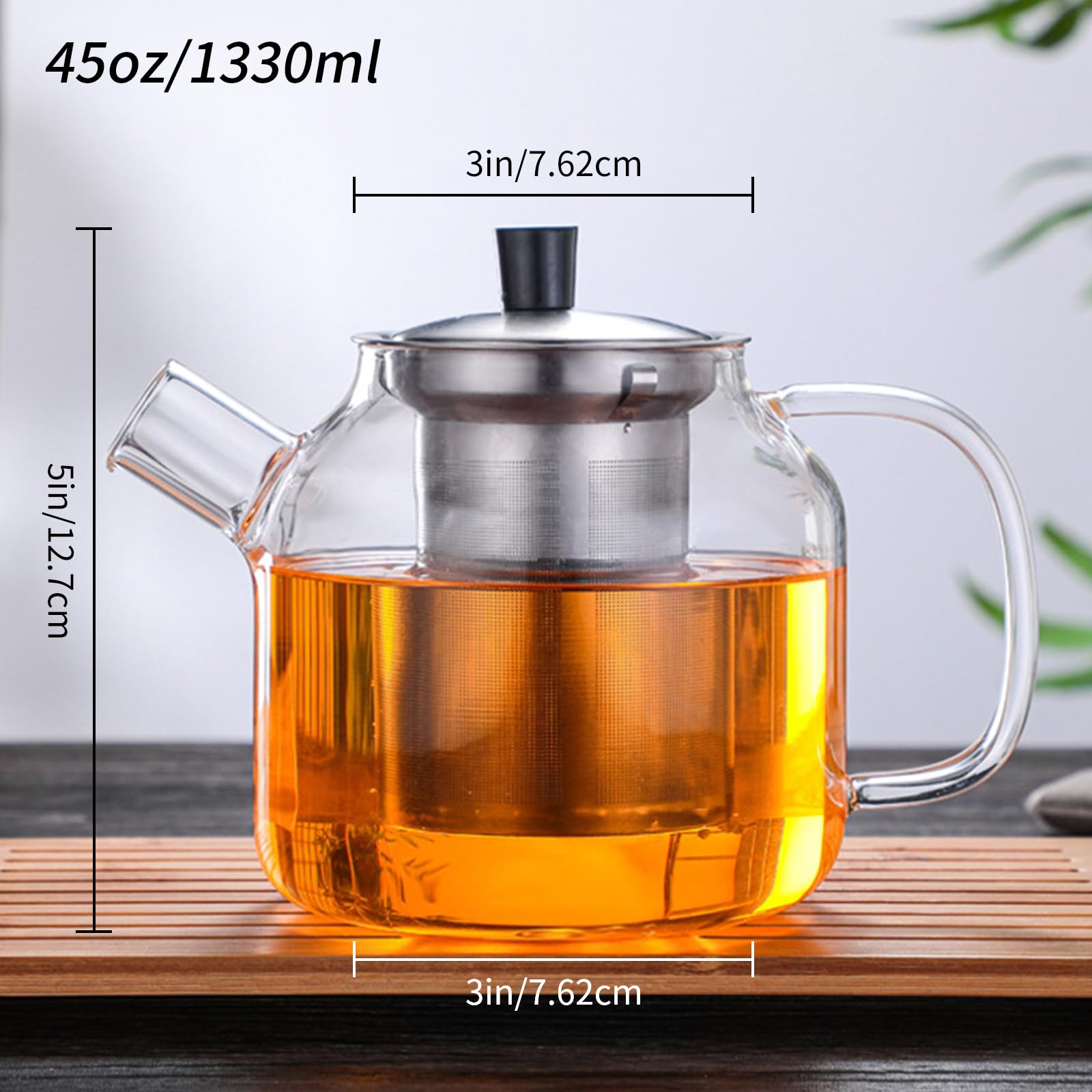 DOPUDO teapot lid and infuser assembly for easy brewing