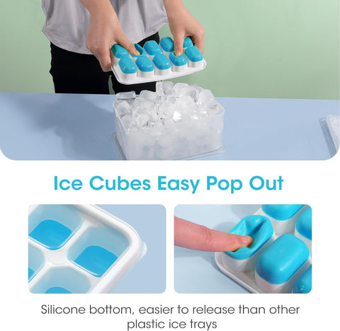 DOQAUS BPA-free silicone tray preserves clean-tasting ice.