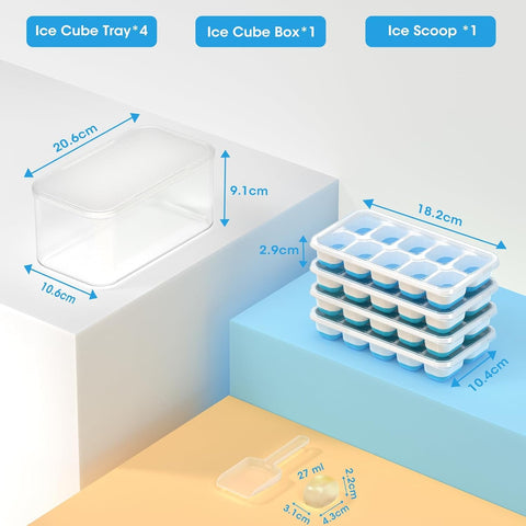 DOQAUS dishwasher-safe ice tray simplifies cleanup after use.