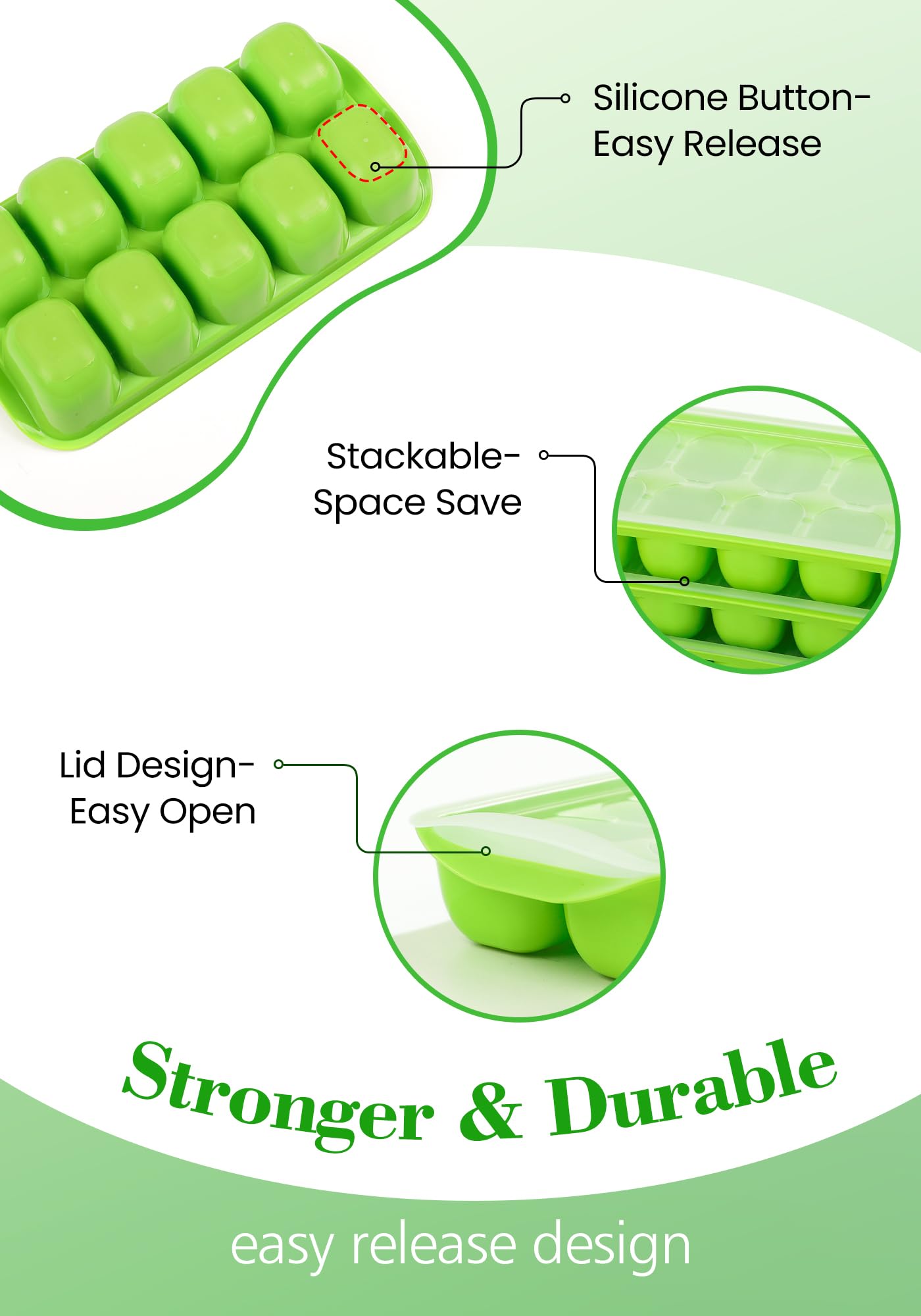 DOQAUS spill-resistant lid with handles prevents spills during handling.