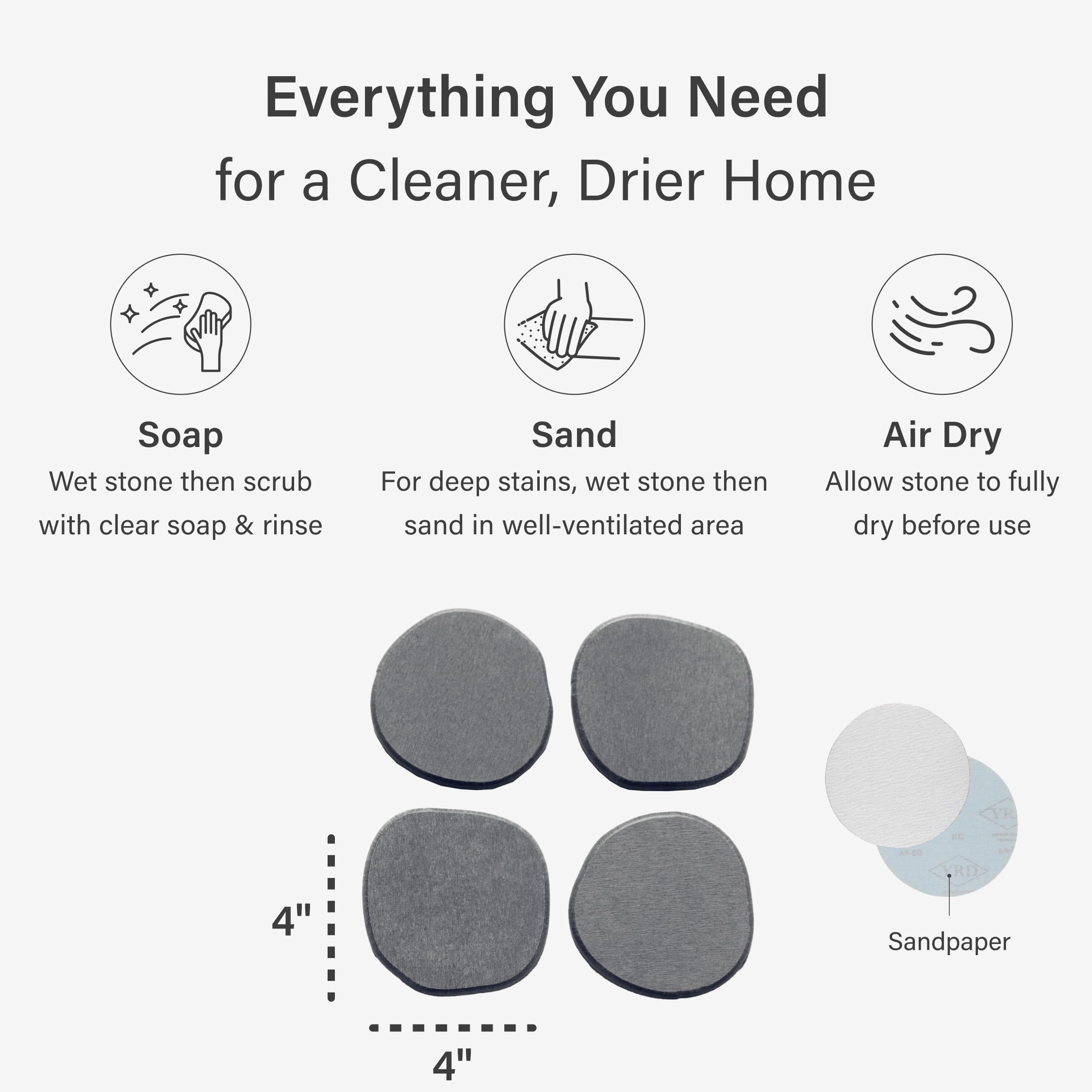 Dorai coasters handle hot and cold drinks while staying dry.