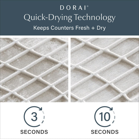 Dorai Diatomite Stone Drying Pad in sandstone tones supports fast air drying