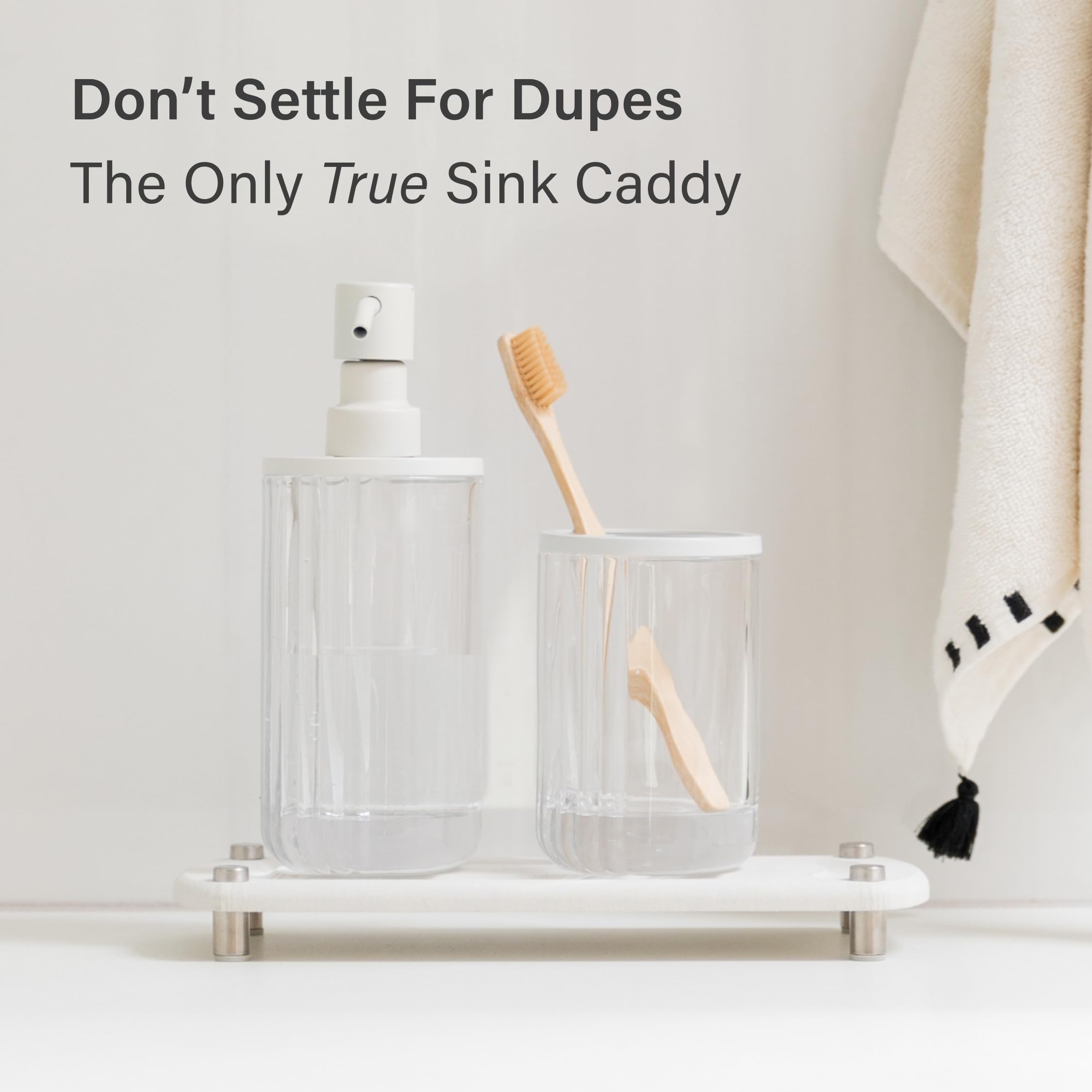 Dorai Home Sink Caddy sustainable materials blend with modern decor.