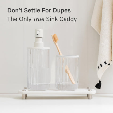 Dorai Home Sink Caddy sustainable materials blend with modern decor.