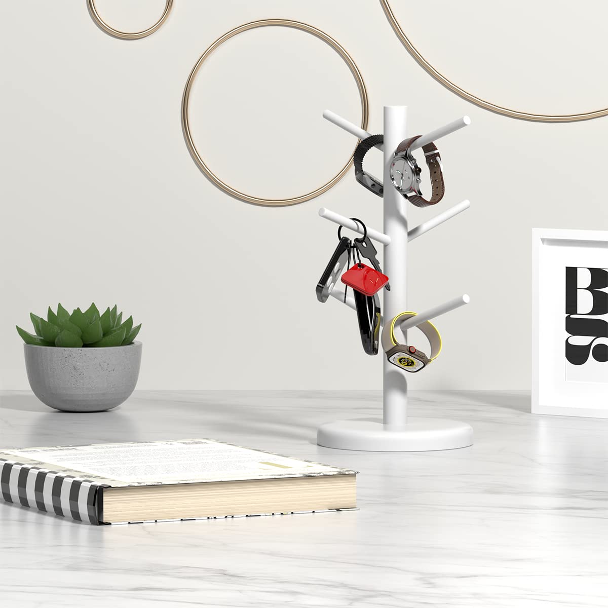 Dorhors sturdy base with non-slip foams prevents sliding on smooth surfaces.