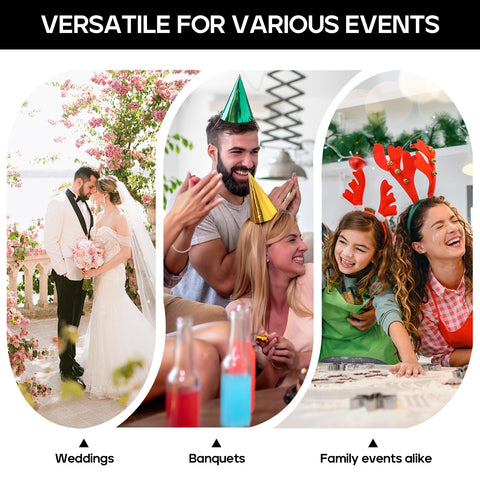 DORONAN 20-inch champagne tower setup for impressive celebrations.
