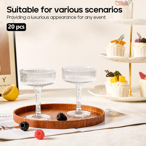 DORONAN reusable champagne glasses with easy-to-clean interiors.