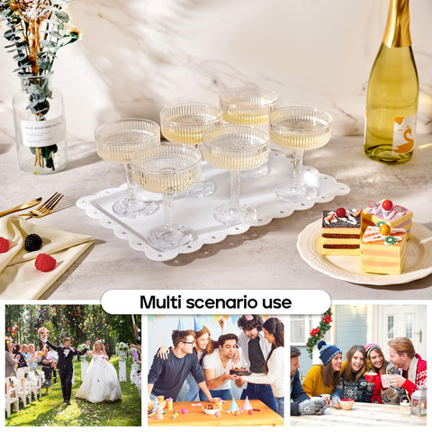 DORONAN unbreakable acrylic cocktail glasses for worry-free events.