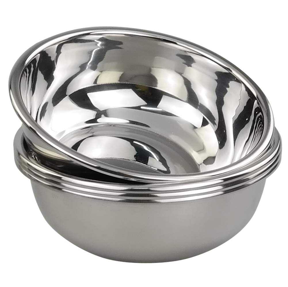 Doryh mixing bowls top view highlights a wide opening for easy whisking and mixing.