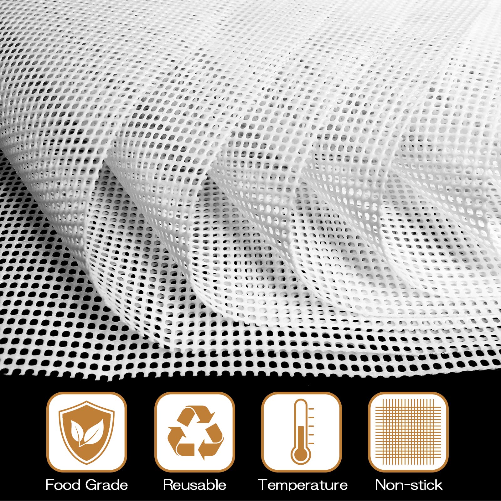 DOSTK BPA-free silicone sheets provide safe, non-stick dehydration.